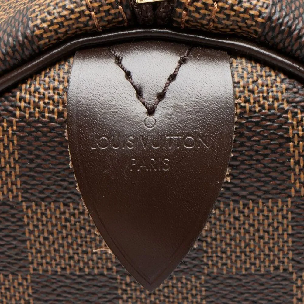 Louis Vuitton Damier Ebene Speedy 30 Satchel